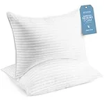 Beckham Hotel Collection King Size Memory Foam (Adjustable Fill) Bed Pillows Set of 2 - Cooling Shredded Foam Pillow for Back, Stomach or Side Sleepers