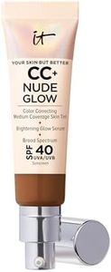 IT Cosmetics CC+ Nude Glow Lightweight Foundation + Glow Serum with SPF 40 - With Niacinamide, Hyaluronic Acid & Green Tea Extract - Neutral Rich - 1.08 fl oz