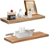 Floating Shelves，Floating Book Shelves for Wall,Home Decor, 2 Sets of Wall Shelves, Display Shelf,Suitable for Bathroom, Living Room, Bedroom, Kitchen Hanging Storage Racks（2 Pack Khaki）