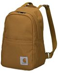 Carhartt Mini Backpack, Everyday Essentials Daypack for Men and Women, Brown