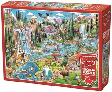 Cobble Hill 1000 Piece Puzzle -DoodleTown: Portage Pandemonium - Sample Poster Included