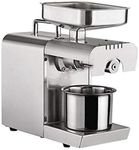 CGOLDENWALL Oil Press Machine Hot/Cold Oil Extractor Pressing Oil High Expeller 304 Stainless Steel Oil Presser Sunflower Electric Press Machine Squeezer High Oil Extraction Rate