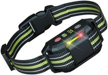 2024 Humane No False Trigger Dog Bark Collar -5 Level & 2 Mode Shock/Vibration/Beep Options IPX7 Waterproof Rechargeable Adjustable for Small to Large Dogs 15 Days of Standby Use