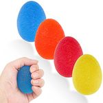 4 Pcs Gel Hand Balls, Hand Therapy Squeeze Exercise Stress Balls Finger Wrist for Arthritis Hand, Finger, Grip Strengthen and Stress Relief