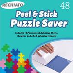 Preserve 8 X 1000 Puzzle Glue Sheets, 48Sheets Puzzle Saver Peel and Stick, Puzzle Saver Sheets No Stress & No Mess, Puzzle Sticker Sheets Preserve Your Puzzle, Work Better with Puzzle Frame