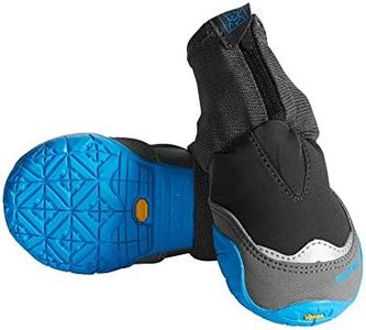 RUFFWEAR Polar Trex Pairs, Winter Dog Boots for Snow and Ice Conditions, Weatherproof and Warmth with Grip for Paws, Obsidian Black, 2.00"