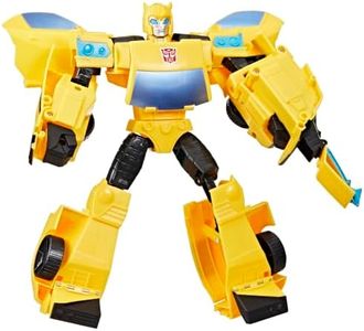 Transformers Mega Sting Bumblebee Action Figure, 11.5-Inch Figure Changes from Robot to Toy Car, Toys for Boys and Girls Ages 6 and Up