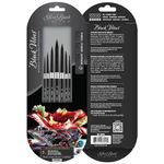 Silver Brush Limited WC-3207s Black Velvet Must-Have Rounds Set, Paintbrushes for Watercolor, Gouache, Inks, & Dyes, Set of 7, Sizes 0, 2, 4, 6, 8, 10, and 12 Round Brushes, Short Handle