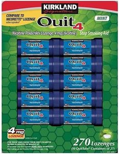 Kirkland Signature Quit4 4mg Lozenge Mint 270 Count