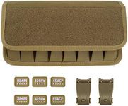 BOOSTEADY Molle 8 Mag Pouch with Cover, Pistol Magazine Storage Pouch