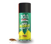 Amish Herbal Bedbug Spray 200ml | Powerful Bed Bugs Repel Spray for Bed, Mattress & Furniture | Organic Khatmal Repellent for Home | Odorless Herbal Pest Control