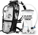 RaveRunner® Clear Hydration Pack | Rave Hydration Pack, Festival Water Bag, Hydropack Rave, Anti Theft