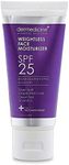 Weightless Daily Face Moisturizer Zinc Oxide Sunscreen with Broad Spectrum SPF 25 | Physical Mineral UVA/UVB Sunscreen | w/Sage Leave, Grape Stem Cells, Green Tea, Vitamin E | NET WT 2 oz / 60 g