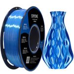 Eryone Silk PLA Filament 1.75mm, Silky Shiny 3D Printing Material for 3D Printer and 3D Pen, 1kg 1 Spool, 1.75mm, Blue