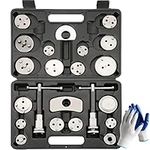 Acymner 24PCS Disc Brake Caliper Tool Kit | Heavy Duty Disc Brake Piston Caliper Compressor Rewind Tool Set for Brake Pad Replacement Reset, Used on Most American European Japanese Autos (Black)