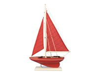 Hampton Nautical sailboat17-108 Wooden Red Sea sailboat17-108 Sailboat 17" - Sailboat Decoration - Nautical Decor - Sailing Ship sailboat17-108