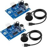 2 Pcs Ultrasonic Distance Sensor for Arduino High Precision Waterproof Low Power Consumption Integrated Ultrasonic Sensor Module for Distance Measurement Obstacle Avoidance Industrial Control HC-SR04T