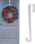 SKYTE® Silver Christmas Wreath Door Hanger 12.5 Inches Metal Door Wreath Hook for Home Office Wall Wedding Wreaths Metal Wreath Hook Wreath Hanger Hanging Hook Xmas Decor Over Door Decoration