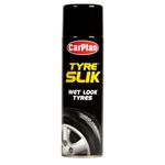 CarPlan Tyre Slik Wet Look Tyres - Combats Tyre Wall Crazing, 500 ml