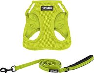 Voyager Step-in Air Cat Harness - All Weather Mesh Step in Vest Harness for Small and Medium Cats by Best Pet Supplies - Set (Lime Green), XXS