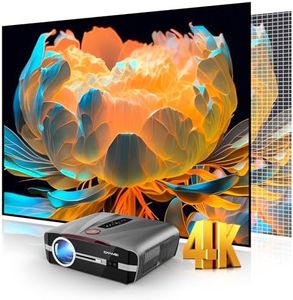 Daylight Projector 4K Ultra HD 1800 High ANSI Smart Home Theater with WiFi 6, Bluetooth, NFC, Streaming Apps, Bright Daytime Proyector, HDR10+, Auto Focus, HDMI 2.1 ARC USB for Movie Video Gaming
