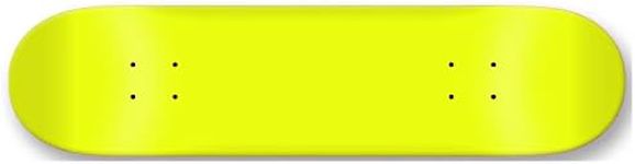 Moose Blank Skateboard Deck, Neon Y