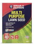 Spear & Jackson Multi Purpose Lawn Seed, Child and Pet Safe, Suitable for Shaded Areas, 1kg 40sqm