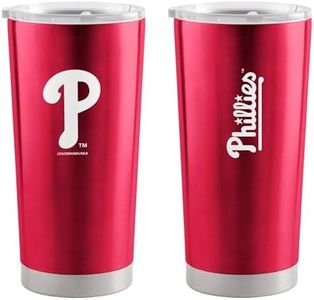 Logo Brands Philadelphia Phillies - 20oz Gameday Stainless Steel Tumbler, Double-Wall Insulated, Slider Lid