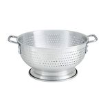 Winco ALO-11BH Aluminum Colander with Base, 11-Quart