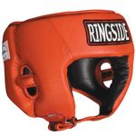 Ringside SG 1C RED MED Competition Boxing Muay Thai MMA Sparring Headgear Without Cheeks, Red, Medium