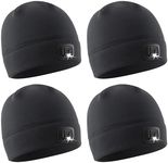 POWERCAP LED Hat Light 150 Lumens Rechargeable Fleece Beanie with Bright Built-in Headlamp Waterproof LED Warm One Size Cap