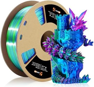 LOVOON 3D Printer Filament Tricolor Silk Rainbow 1.75mm