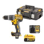 DEWALT DCD796P1-GB XR Brushless Compact Lithium-Ion Combi Drill, 18 V, Yellow/Black