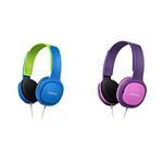 Philips SHK2000PK Kids Over-Ear Noise-Isolating Headphones, Maximum Volume Limited - Pink