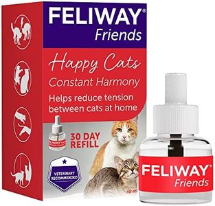 Feliway Friends 30 Day Refill | 48ml Feliway Friends Refill For Plug In Anxiety Relief Pheromone Diffuser For Cats | Calm Your Cats And Reduce Conflict In A Multi-Cat Household With Feliway Friends