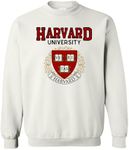 World And Space University Crewneck Sweatshirt, Classic Logo, Heavy Blend Sweater (as1, alpha, m, regular, regular, HARVARD UNIVERSITY - WHITE)