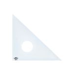 Alvin 131C-10 10" Clear Professional Acrylic Triangle 45°/90°