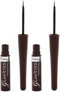 Rimmel London Glam'Eyes Professional Liquid Liner #002 - Brown Velvet (Pack of 2)