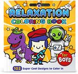 Original Stationery Arts and Crafts Relaxation Coloring Books for kids ages 4-8 with 102 Pages to Color in, Half an Inch Thick, Great Coloring Books for Boys and Awesome 7 Yr Old Boy Gifts