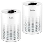 Aircillin 2 Pack Air Purifiers Large Room with HEPA Filters, Air Purifier for Home Bedroom, Pet Hair Dander Smell Pollen Wildfire Smoke, Remove 99.99% Particles Down to 0.1 μm, AP070A