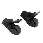 Alomejor Luggage Swivel Wheels 1 Pair PVC Suitcase Replacement Wheels Wheel Fittings Silent Wear Pulley for Luggage Suitcase Trolley