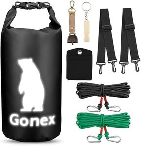 Gonex Bear Bag Hanging System Waterproof Bear Bag for Food Backpacking 10L Ultralight Bear Proof Food Storage Bags Gear Kit for Camping Backpacking Hiking (Black)