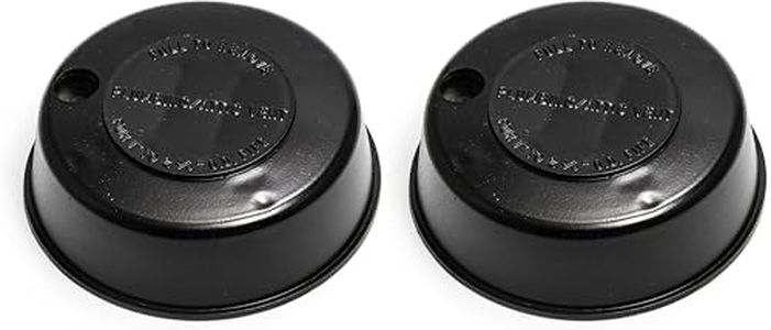 Camco Replace-All Plumbing Vent Cap with Spring Attachment - Replaces Lost or Damaged RV Plumbing Vent Caps | Fits Up to 2" Plumbing Vent Pipe - Black (40137) (Pack of 2)