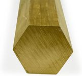 360 Brass Hex Bar, Unpolished (Mill