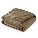 Bedsure Fleece Throw Blanket for Couch - Camel Blankets Lightweight Fuzzy Cozy Soft Plush Warm Blankets and Throws for Sofa, 50x60 inches