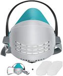 ANUNU Respirator Mask with 20 Filters, Dust Respirator with Replaceable Filters for Painting, Epoxy Resin, Welding, Woodworking and Other Work Protection