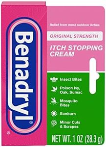 Benadryl Original Strength Itch Stopping Anti-Itch Cream, Diphenhydramine HCl Topical Analgesic & Zinc Acetate Skin Protectant, Relief from Most Outdoor Itches, 1 oz (Pack of 6)