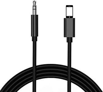 Cavo Aux per iPhone Cavo audio auto Jack da 3,5 mm ausiliario Premium per iPhone 11/X/XR/XS/8/8Plus Da maschio a maschio cuffie Accessori Altoparlante stereo Connettore Tessitura-Nero bianco 3Ft / 1M