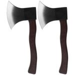 Alipis Axe Throwing Set, Realistic Rubber Fake Axe Hatchet , Toy Axe for Kids Halloween Props Masquerade Decoration Role Play Accessories, 2PCS