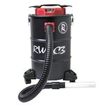 RocwooD Ash Vacuum Cleaner 20L 1200W Collector Fireplace BBQ Stoves Home Workshop Grills Fire Pits Log Burners Chimineas HEPA Filter Bagless Dust Debris